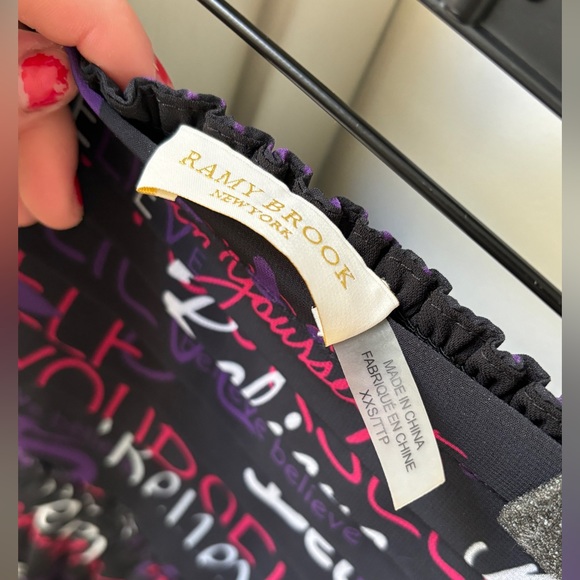 Ramy Brook Printed Mirna Smocked Mini Skirt - Picture 6 of 8